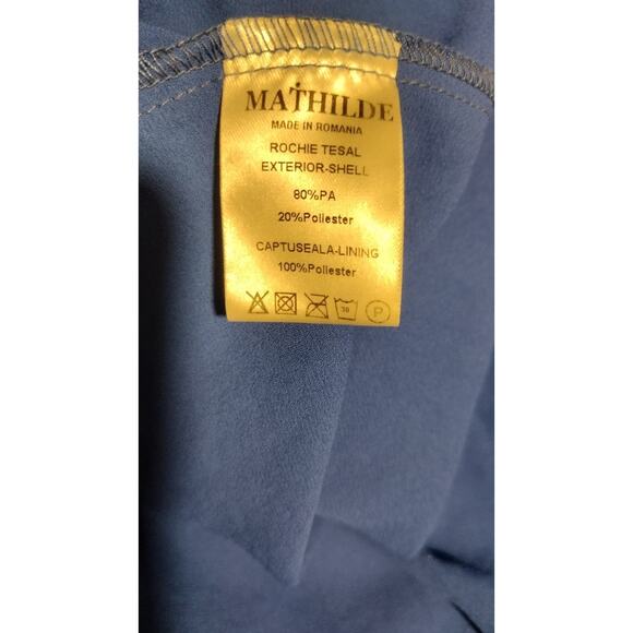 J.CREW Mathilde Dress Womens 38 Blue Floral Lace Ruffle Hem Midi Boho - Picture 4 of 7